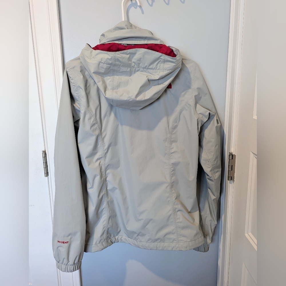 The North Face Hyvent Gray and Pink Jacket - Picture 2 of 8